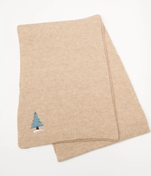 Banned Cream Snow Season Knitted Scarf