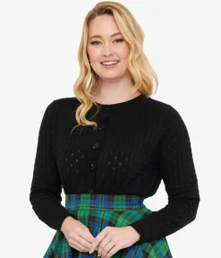 Banned 1950s Black Katie Cardigan