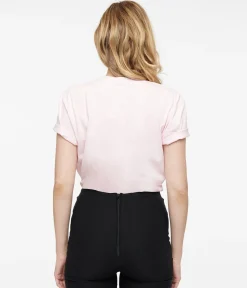 Barbie x Unique Vintage Baby Pink Barbie Logo Unisex Graphic Tee
