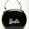 Barbie x Unique Vintage 1960s Black Leatherette Circle Bag
