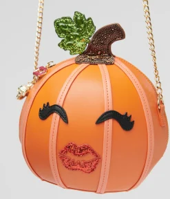 Betsey Johnson Orange You're So Gourdgeous Crossbody Bag