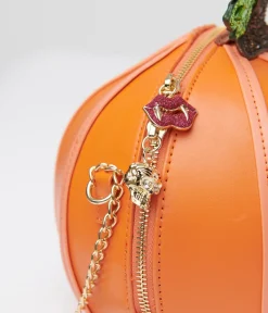 Betsey Johnson Orange You're So Gourdgeous Crossbody Bag