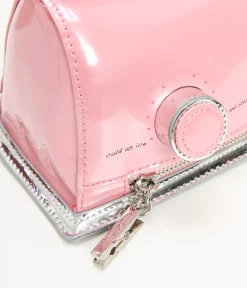 Betsey Johnson Pink Iron Crossbody Bag