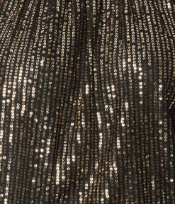 Black & Gold Sequin Shimmer Blouse