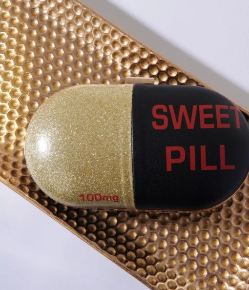 Black & Gold Sweet Pill Handbag