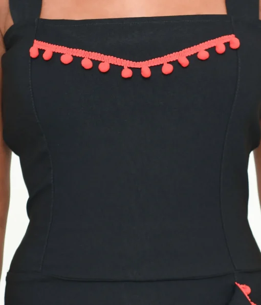 Black & Red Cayenne Wiggle Dress