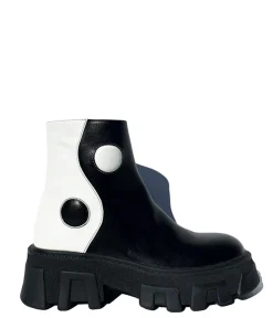 Black & White Balancing Act Boots