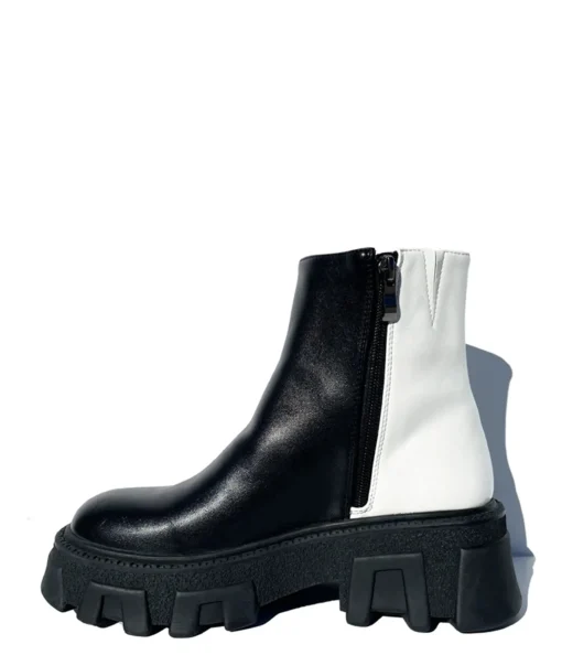 Black & White Balancing Act Boots