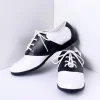 Black & White Classic Lace Up Saddle Shoes