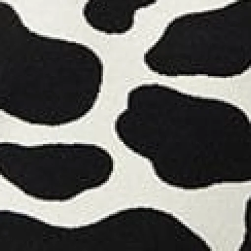 Black & White Cow Print Sweater Vest
