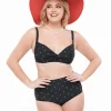 Black & White Polka Dot Two Piece Swim Set
