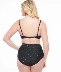 Black & White Polka Dot Two Piece Swim Set