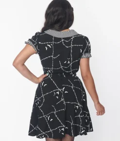 Black & White Stitches Blouse