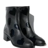 Black Heart to Heart Ankle Boot