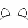 Black Rhinestone Cat Ear Bobby Pins