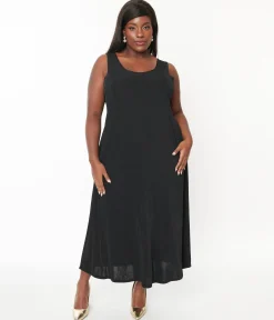 Black Slip Maxi Dress