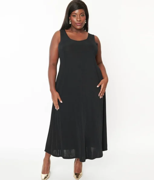 Black Slip Maxi Dress