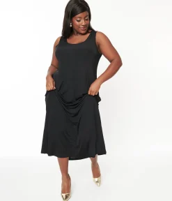 Black Slip Maxi Dress