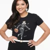 Black Spooky Night Fitted Graphic Tee