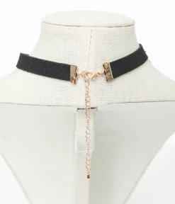 Black Suede Ribbon Choker