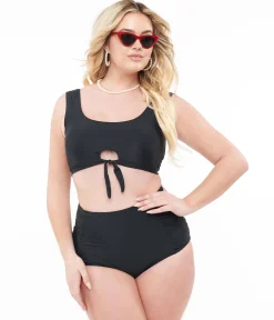 Black Two Piece Swim Set