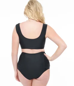 Black Two Piece Swim Set