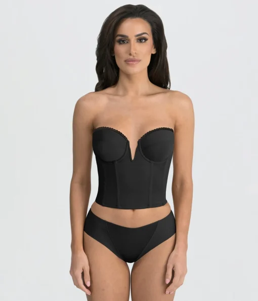 Black V-Wire Backless Strapless Valerie Bridal Bra