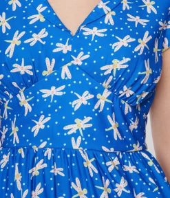 Blue Dragonfly Heather Midi Dress
