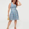 Blue Mushroom Fit & Flare Dress