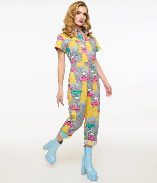 Blue Platypus Cats In Space Jumpsuit