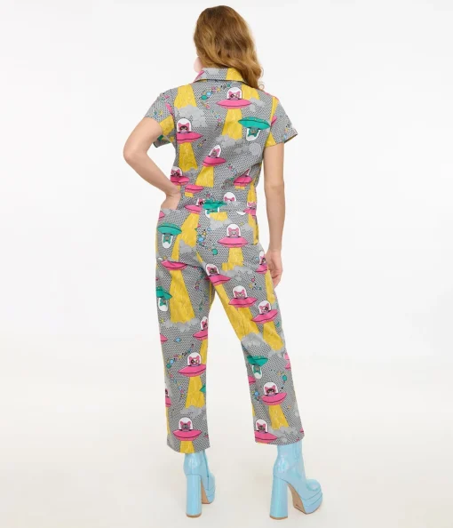 Blue Platypus Cats In Space Jumpsuit