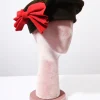 Brown & Red Bow Beret