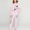 Cakeworthy Pink & Purple Colorblock Minnie Mouse Joggers