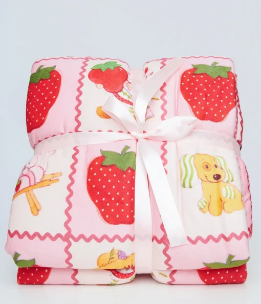Cakeworthy Strawberry Shortcake Fleece Blanket
