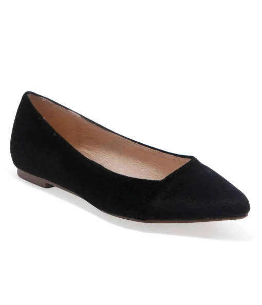Chelsea Crew Black Velvet Pammy Flats