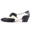 Chelsea Crew 1950's Black & Bone Demi Oxford Saddle Shoes