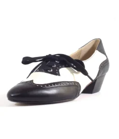 Chelsea Crew 1950's Black & Bone Demi Oxford Saddle Shoes