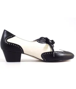 Chelsea Crew 1950's Black & Bone Demi Oxford Saddle Shoes