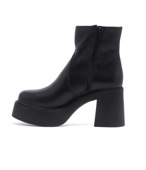 Chelsea Crew 1970s Black Leather Platform Vanson Boots