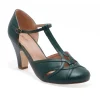 Chelsea Crew 1920s Forest Green T-Strap Sandy Heels