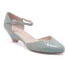 Chelsea Crew 1930s Mint Leatherette Eyelet Percy Heels