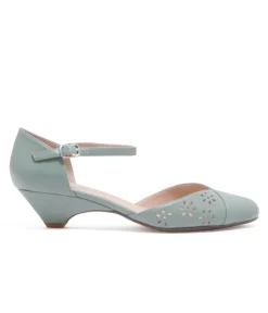Chelsea Crew 1930s Mint Leatherette Eyelet Percy Heels