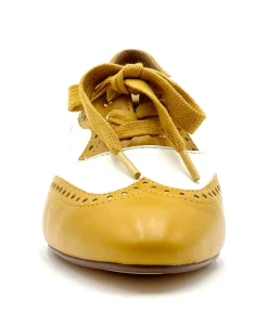 Chelsea Crew 1950's Mustard & White Demi Oxford Saddle Shoes