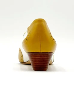 Chelsea Crew 1950's Mustard & White Demi Oxford Saddle Shoes