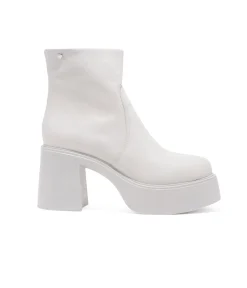 Chelsea Crew 1990s White Leather Platform Vanson Boots