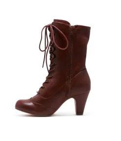 Chelsea Crew Tan Leatherette Victorian Claire Boots