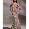 Cinderella Divine Magical Mermaid Iridescent Sequin Prom Gown