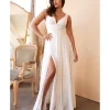 Cinderella Divine White Satin A Line Bridal Gown