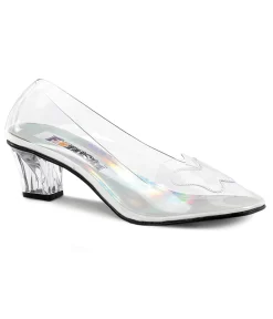 Clear Butterfly Lucite Pumps