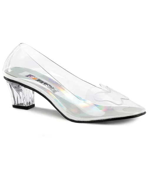 Clear Butterfly Lucite Pumps